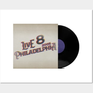 RETRO VINYL LIVE 8 CONCERT PHILLY Posters and Art